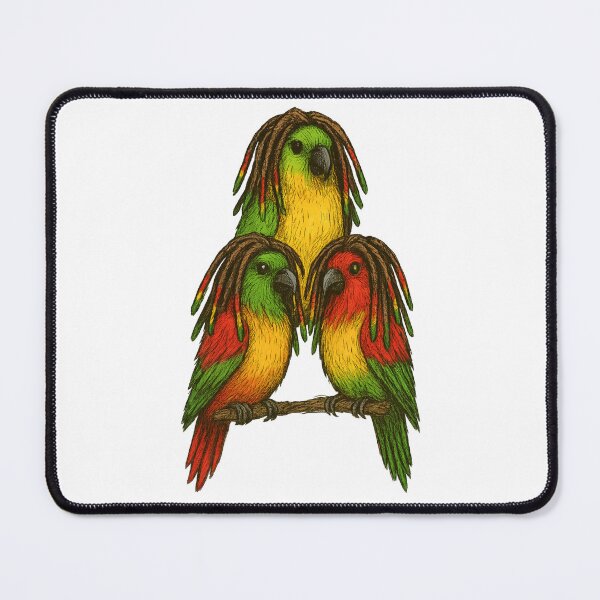 Item preview, Three Little Birds Rasta Art – Colorful Reggae Birds Illustration Inspired by Three Little Birds – Vibrant Peace & Positivity Design designed and sold by Donsean22.