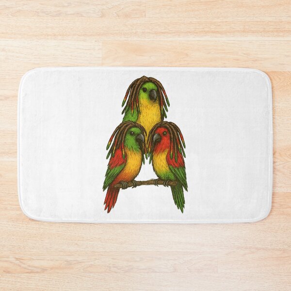 Item preview, Three Little Birds Rasta Art – Colorful Reggae Birds Illustration Inspired by Three Little Birds – Vibrant Peace & Positivity Design designed and sold by Donsean22.