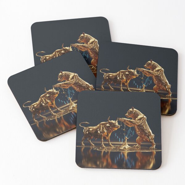 Item preview, The Melting Market - Bull vs Bear designed and sold by THEARTCURATİON .