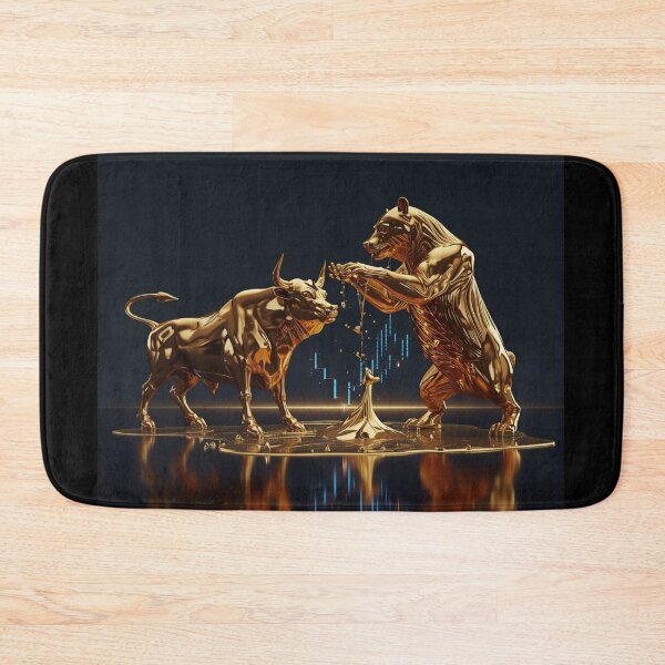 Item preview, The Melting Market - Bull vs Bear designed and sold by THEARTCURATİON .