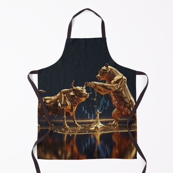 Item preview, The Melting Market - Bull vs Bear designed and sold by THEARTCURATİON .