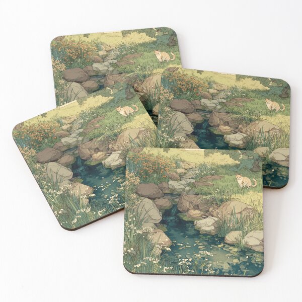 Item preview, Whispering Meadow Stream – Sunlit Calm designed and sold by JLCableStudio.