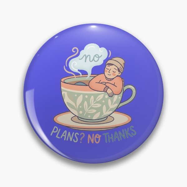 Item preview, Plans No Thanks Introvert Cozy Funny Stay Home Design designed and sold by Quiet Mode Studio.