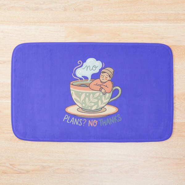 Item preview, Plans No Thanks Introvert Cozy Funny Stay Home Design designed and sold by Quiet Mode Studio.