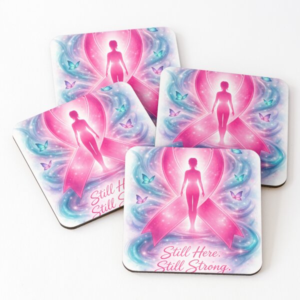 Item preview, Pink Ribbon Still Here Still Strong Breast Cancer Survivor Strength Design designed and sold by Endthedisease.