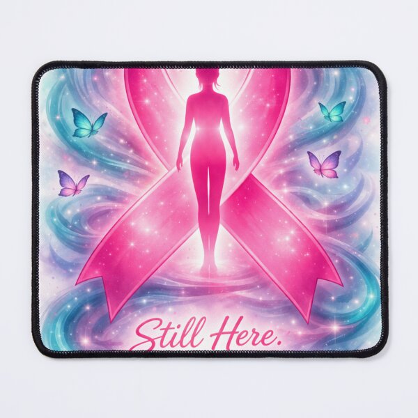 Item preview, Pink Ribbon Still Here Still Strong Breast Cancer Survivor Strength Design designed and sold by Endthedisease.
