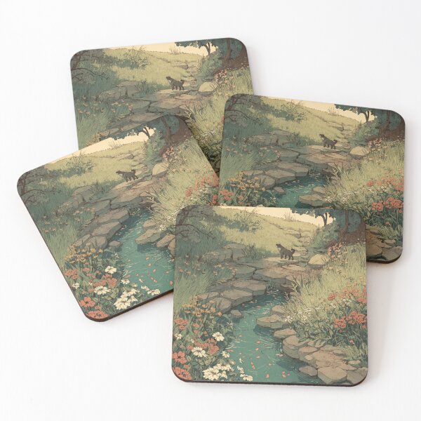Item preview, Whispering Meadow Stream – Sunlit Calm designed and sold by JLCableStudio.