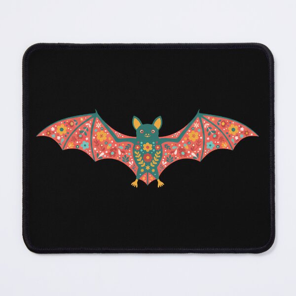Item preview, Colourful Folk Art Fruit Bat with Wings Extended – Scandinavian Folk Art Fusion by heidiannemorris © designed and sold by FOLK ART FUSION by heidiannemorris.