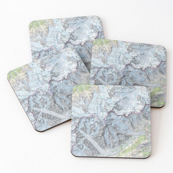 Item preview, Topographic map of the Mont Blanc designed and sold by Karol Majewski.