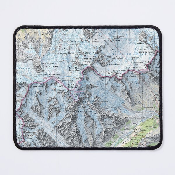 Item preview, Topographic map of the Mont Blanc designed and sold by Karol Majewski.