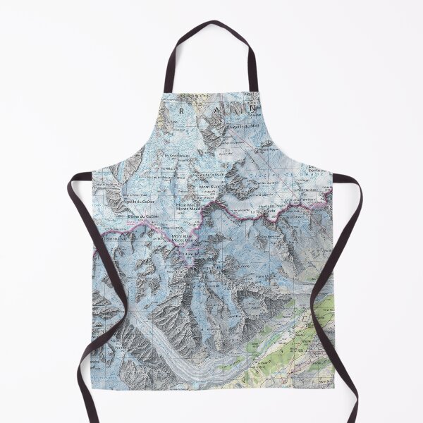 Item preview, Topographic map of the Mont Blanc designed and sold by Karol Majewski.