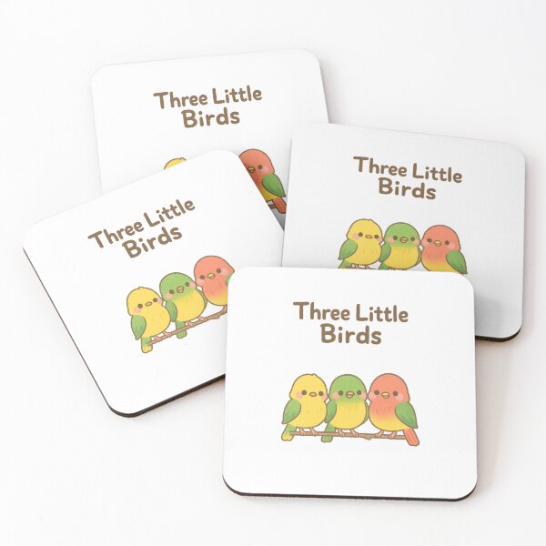 Item preview, Three Little Birds Rasta Art – Cute Colorful Reggae Birds Illustration Inspired by Bob Marley's Three Little Birds – Vibrant Peace & Positivity Kawaii Design designed and sold by Donsean22.