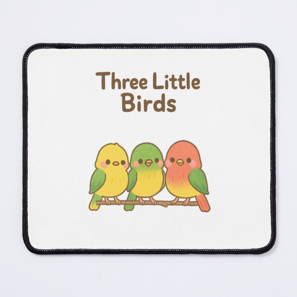 Item preview, Three Little Birds Rasta Art – Cute Colorful Reggae Birds Illustration Inspired by Bob Marley's Three Little Birds – Vibrant Peace & Positivity Kawaii Design designed and sold by Donsean22.