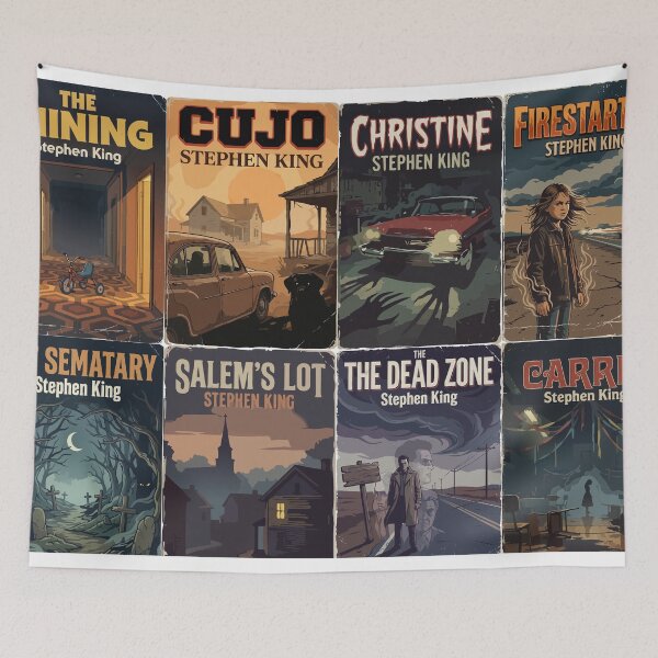 Item preview, Stephen King Book Cover Montage designed and sold by tigrootiger.