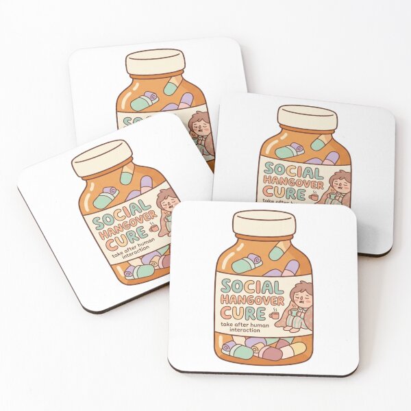 Item preview, Social Hangover Cure Introvert Funny Anti Social Recovery Design designed and sold by Quiet Mode Studio.