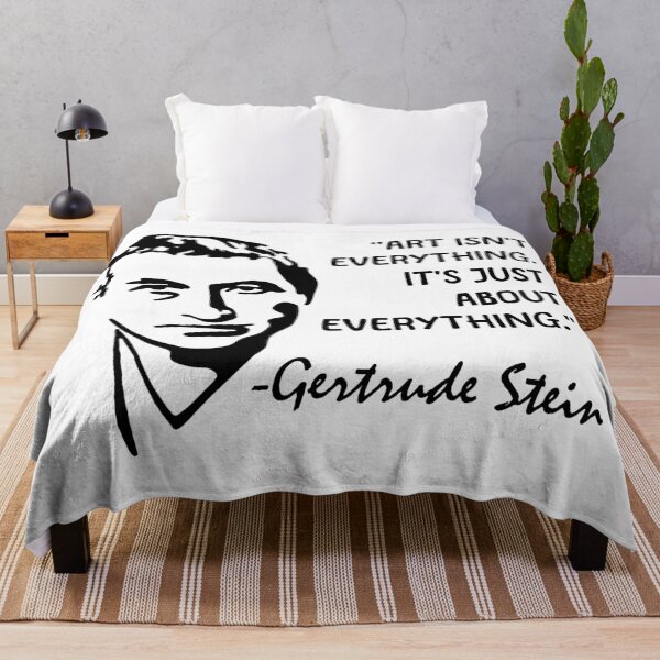 Artikelvorschau, Porträt und Zitat von Gertrude Stein entworfen und verkauft von Unhinged Heather.