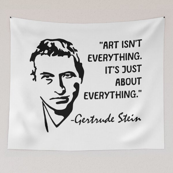 Artikelvorschau, Porträt und Zitat von Gertrude Stein entworfen und verkauft von Unhinged Heather.