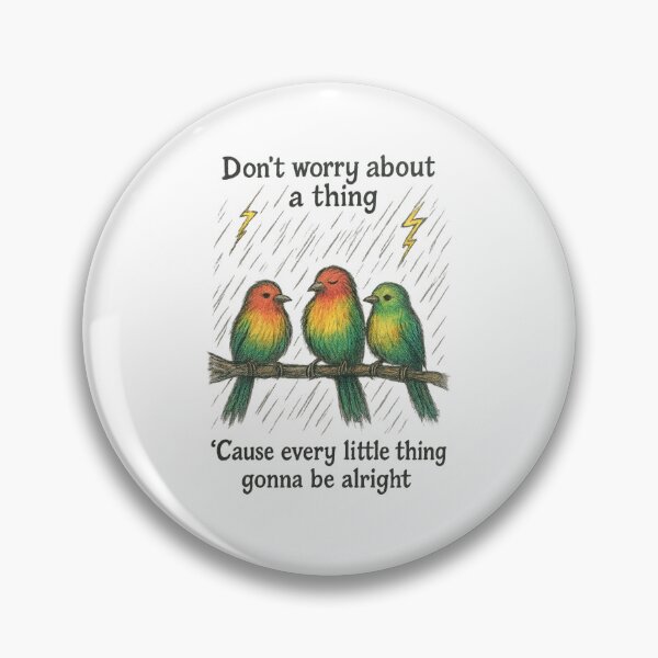 Item preview, Three Little Birds Rasta Art – Chaotic Colorful Reggae Birds Illustration Inspired by Bob Marley's Three Little Birds – Vibrant Peace & Positivity Design designed and sold by Donsean22.