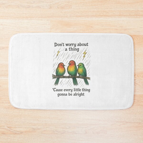 Item preview, Three Little Birds Rasta Art – Chaotic Colorful Reggae Birds Illustration Inspired by Bob Marley's Three Little Birds – Vibrant Peace & Positivity Design designed and sold by Donsean22.