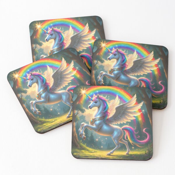 Item preview, Rainbow Unicorn - Magical Fantasy Art designed and sold by Lucid Dream Pixel.