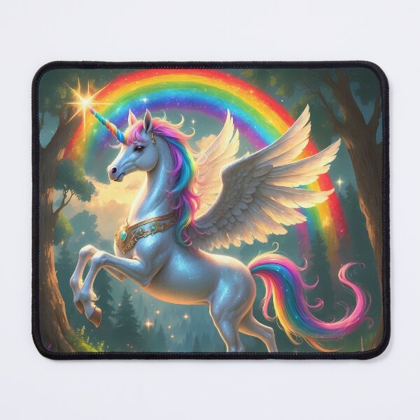 Item preview, Rainbow Unicorn - Magical Fantasy Art designed and sold by Lucid Dream Pixel.