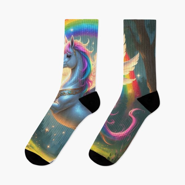 Item preview, Rainbow Unicorn - Magical Fantasy Art designed and sold by Lucid Dream Pixel.