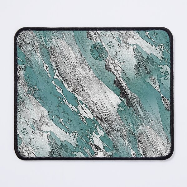 Item preview, Horizontal Gunge Abstract in Aqua designed and sold by Artistestella.