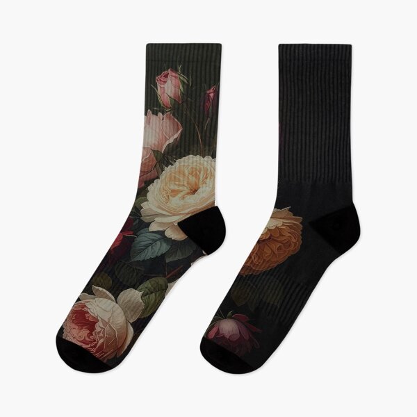 Item preview, Vintage Rose Bouquet Dark Floral Painting designed and sold by Rutvain.
