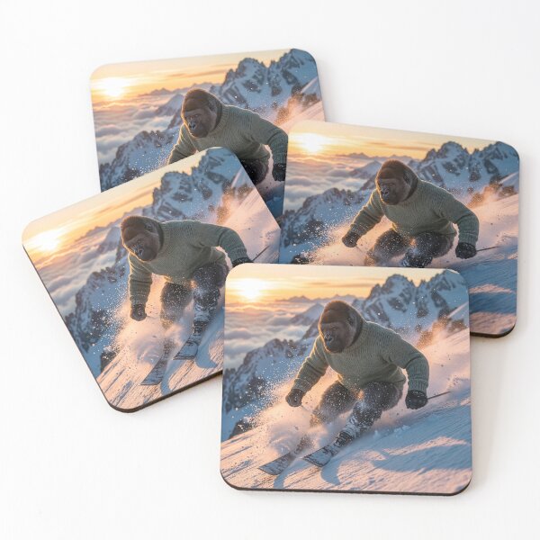 Item preview, Intrepid Gorilla Hits the Slopes designed and sold by Tridentulus.