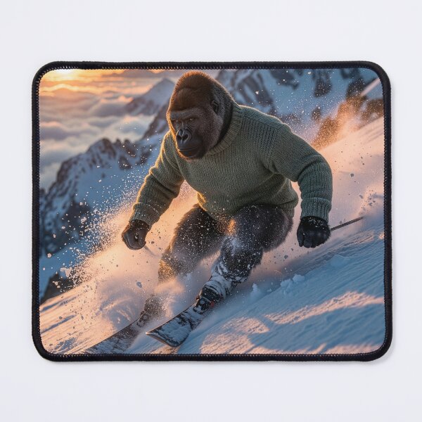 Item preview, Intrepid Gorilla Hits the Slopes designed and sold by Tridentulus.