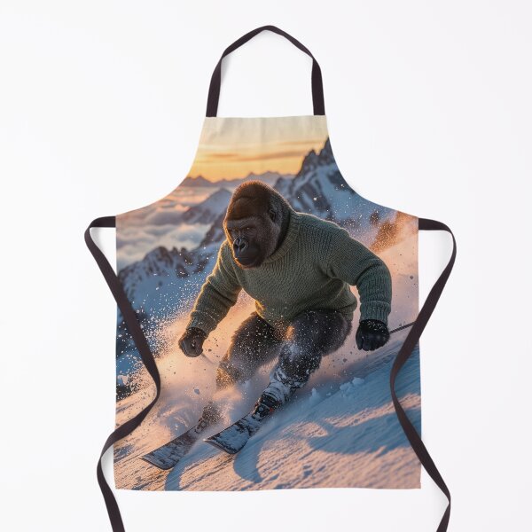 Item preview, Intrepid Gorilla Hits the Slopes designed and sold by Tridentulus.