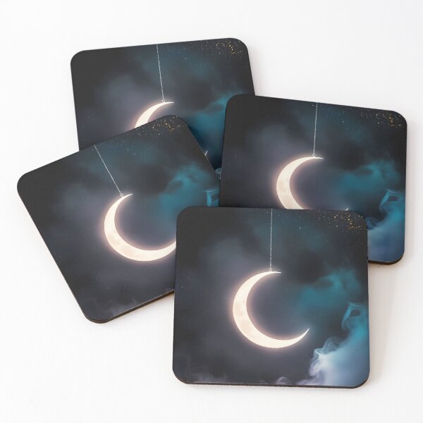Item preview, Minimal Blue Moon Phone Case – Soft Cosmic Night Design designed and sold by Bronze-Starr.