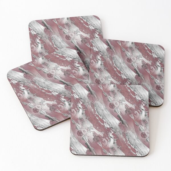 Item preview, Horizontal Gunge Abstract in Burgundy designed and sold by Artistestella.