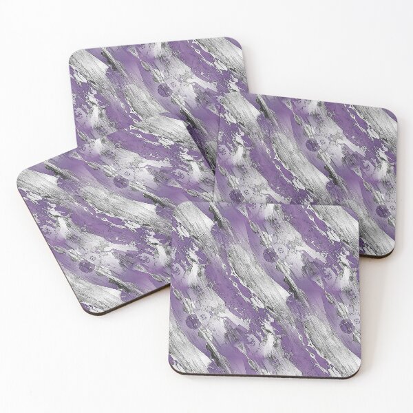 Item preview, Horizontal Gunge Abstract in Purple designed and sold by Artistestella.