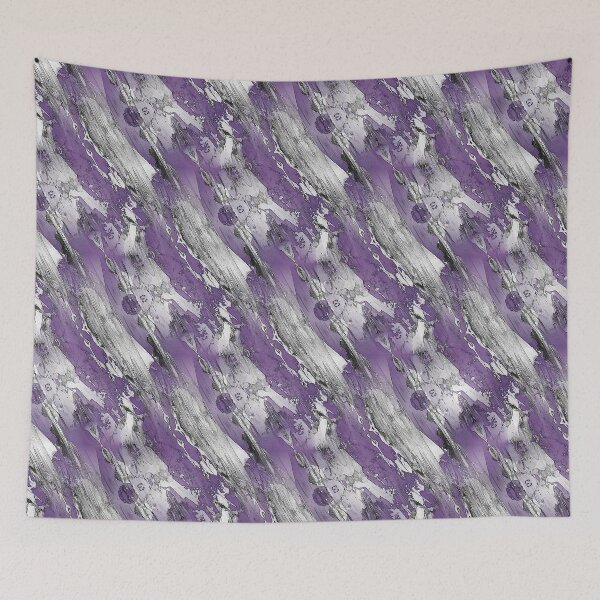 Item preview, Horizontal Gunge Abstract in Purple designed and sold by Artistestella.