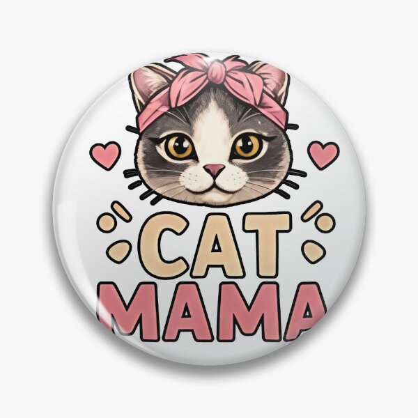 Item preview, Cat Mama – Cute Kitty Face Design designed and sold by Ladys-Gents.