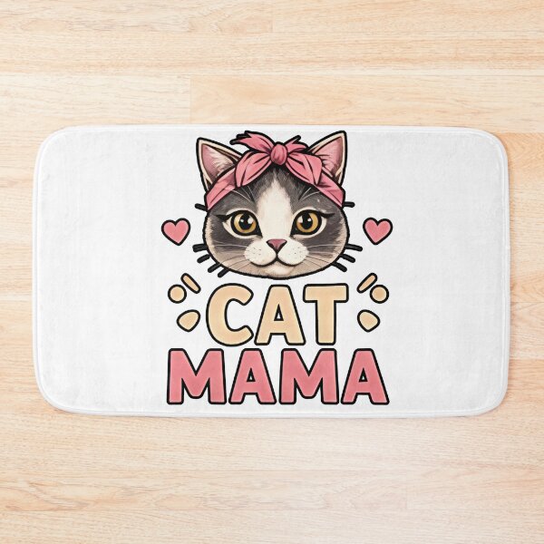 Item preview, Cat Mama – Cute Kitty Face Design designed and sold by Ladys-Gents.
