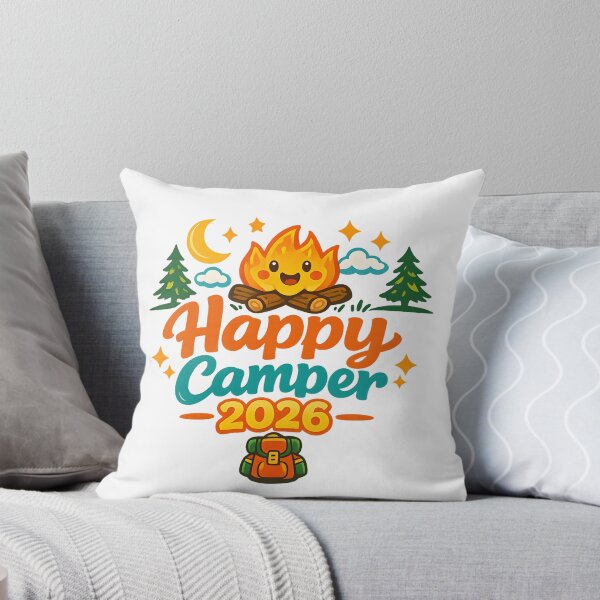 Item preview, Happy Camper 2026 Shirt Fun Summer Camp Tee designed and sold by Jokerstyle.
