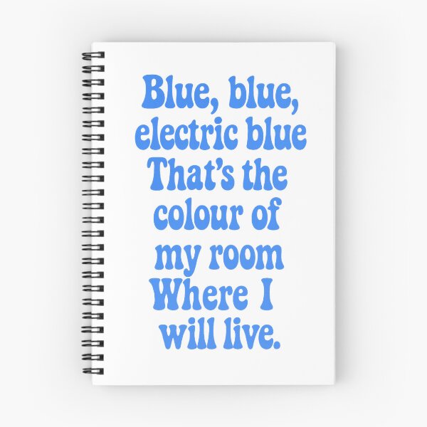 Item preview, Blue Blue Electric Blue Typography – Minimalist Lyric Design Inspired by Sound and Vision by David Bowie – Retro Music Aesthetic designed and sold by Donsean22.
