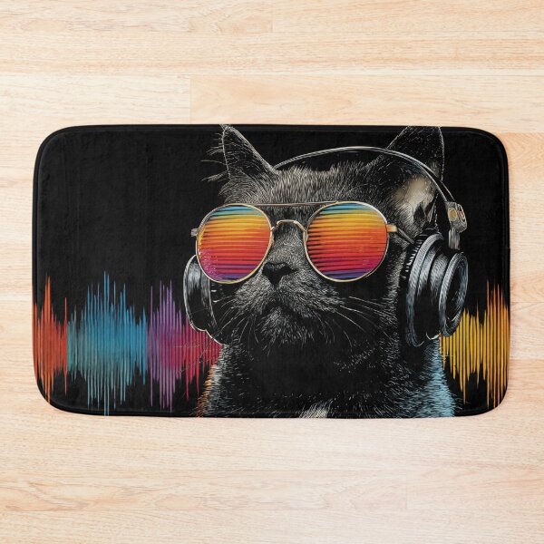 Item preview, Cool cat listens to music designed and sold by anytka.