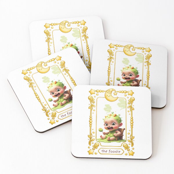 Item preview, The Foodie Tarot Card Baby – Messy Highchair Art designed and sold by dcohea.