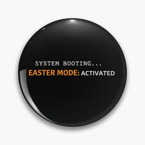 Item preview, Easter Mode Activated – System Booting Minimal Funny Easter Design designed and sold by MoosElkPL.