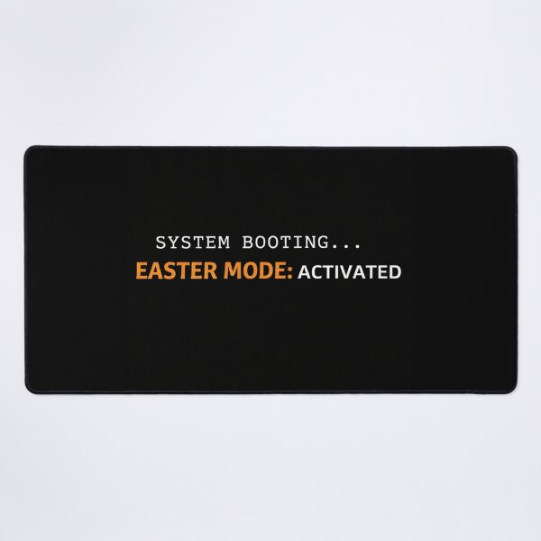Item preview, Easter Mode Activated – System Booting Minimal Funny Easter Design designed and sold by MoosElkPL.