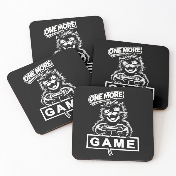Item preview, One More Game Cat Funny Gamer Meme Crazy Gaming Cat Video Game Addict Cat Lover Gift designed and sold by MonNoir.