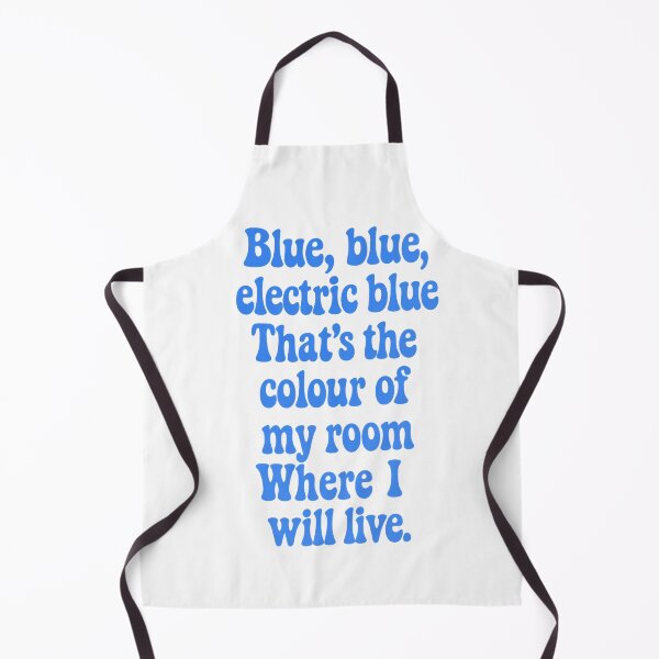 Item preview, Blue Blue Electric Blue Typography – Minimalist Lyric Design Inspired by Sound and Vision by David Bowie – Retro Music Aesthetic designed and sold by Donsean22.