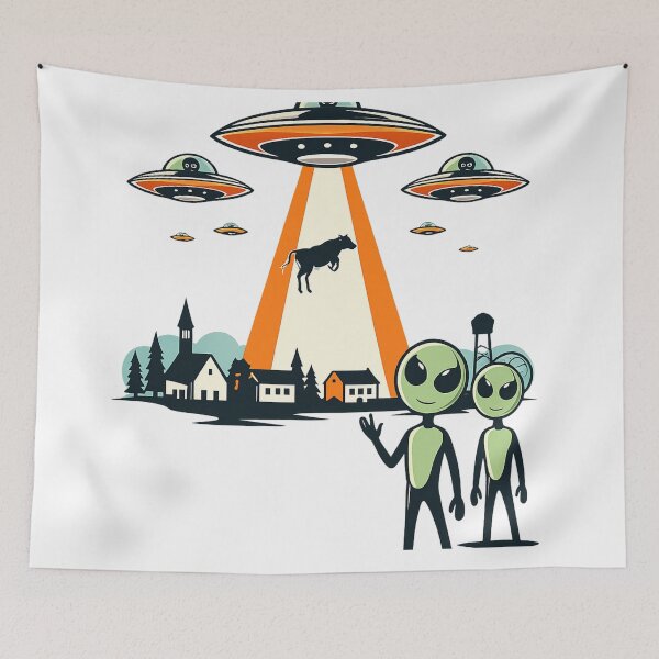 Item preview, aliens in a rural town designed and sold by AvalonTshirts.