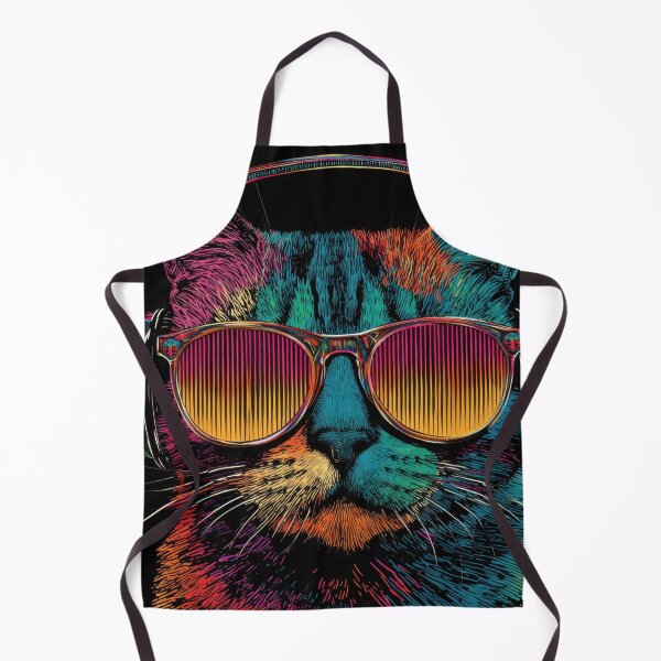Item preview, Cat listening to music with glasses designed and sold by anytka.