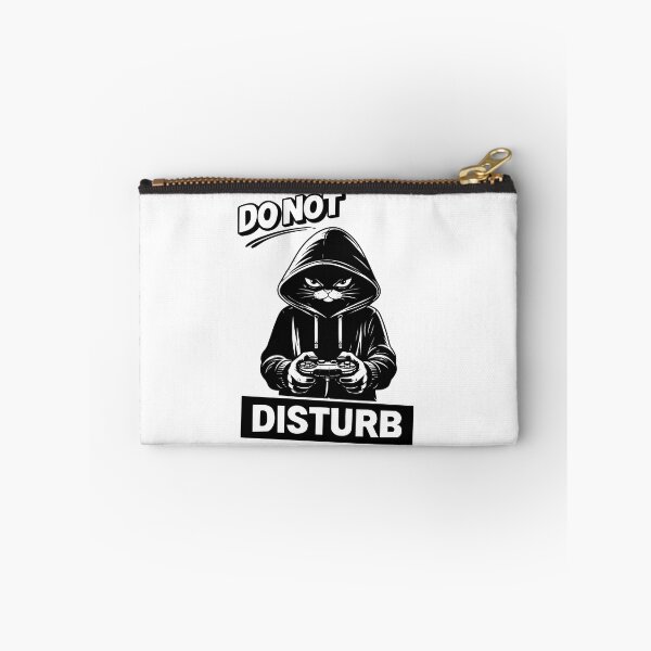 Item preview, Do Not Disturb Cat Gamer Funny Angry Cat Hoodie Gaming Meme Introvert Gamer Black Cat Lover Design designed and sold by MonNoir.
