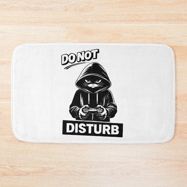 Item preview, Do Not Disturb Cat Gamer Funny Angry Cat Hoodie Gaming Meme Introvert Gamer Black Cat Lover Design designed and sold by MonNoir.