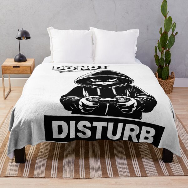 Item preview, Do Not Disturb Cat Gamer Funny Angry Cat Hoodie Gaming Meme Introvert Gamer Black Cat Lover Design designed and sold by MonNoir.